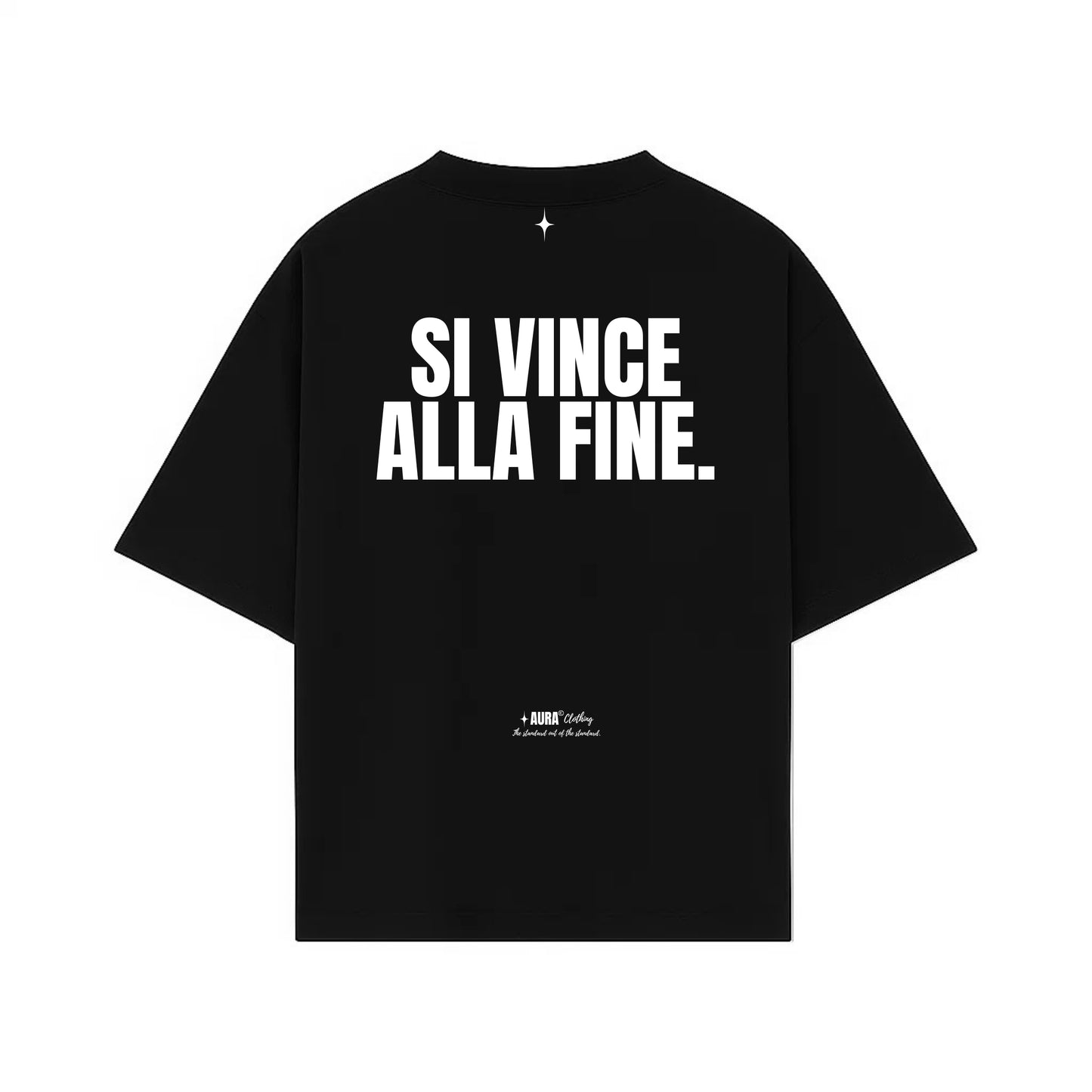 TSHIRT '' SI VINCE ALLA FINE '' BLACK