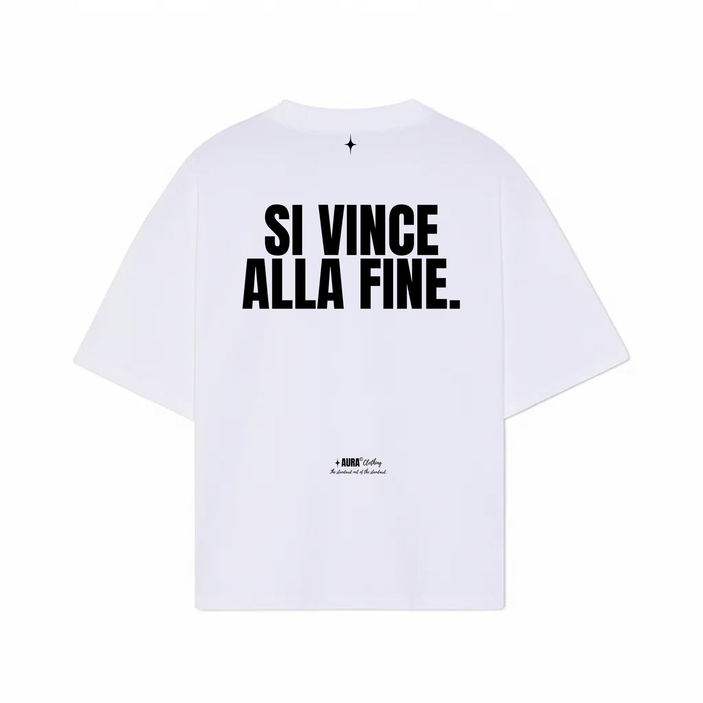 TSHIRT '' SI VINCE ALLA FINE '' WHITE